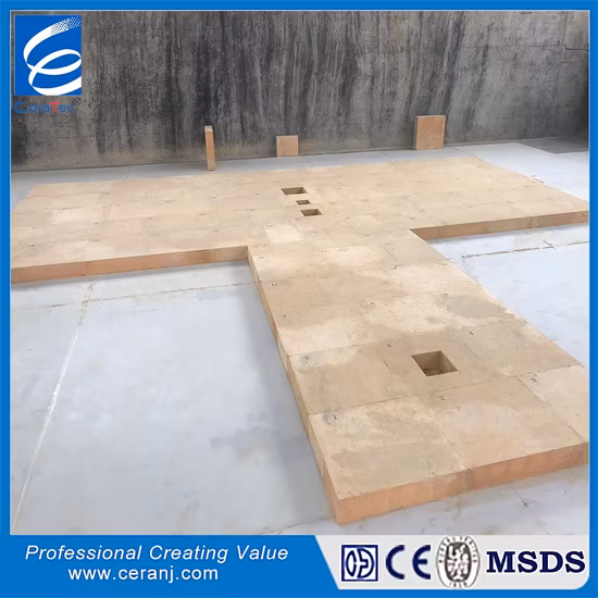 Lz-55 High-Alumina Glass Furnace Refractory Fire Brick
